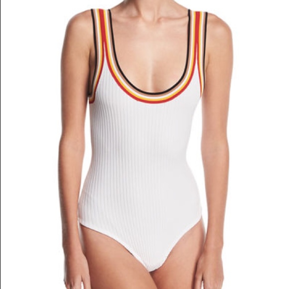 Kendall & Kylie rainbow trim bodysuit